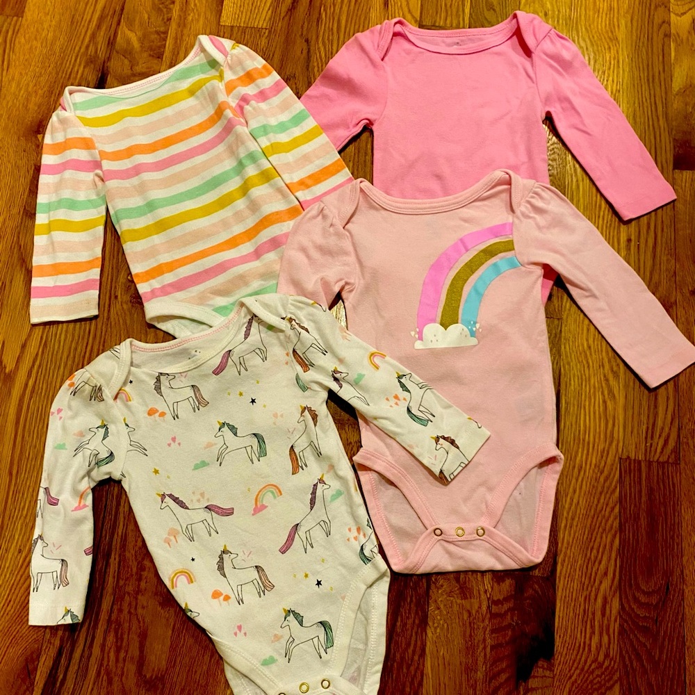 Cloud Island Long-sleeved Onesie Set